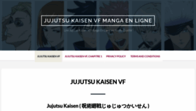 What Jujutsukaisen.co website looked like in 2021 (2 years ago)