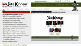 What Juliekinnear.com website looked like in 2021 (2 years ago)