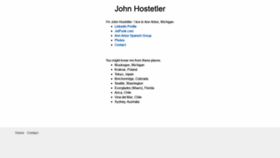 What Johnhostetler.net website looked like in 2021 (2 years ago)