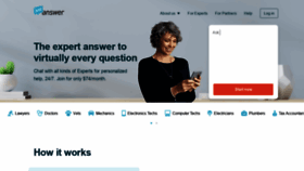 What Justanswer.com website looked like in 2021 (2 years ago)