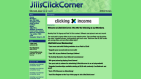 What Jillsclickcorner.com website looked like in 2021 (3 years ago)