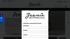 What Jeaniebotanicals.com website looked like in 2021 (2 years ago)