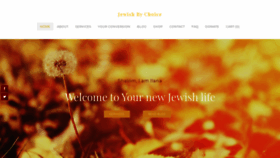 What Jew-ishbychoice.com website looked like in 2021 (2 years ago)