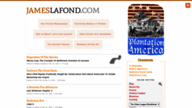 What Jameslafond.com website looked like in 2021 (2 years ago)