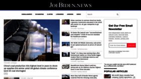 What Joebiden.news website looked like in 2021 (2 years ago)