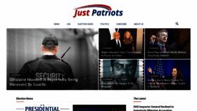 What Justpatriots.com website looked like in 2021 (2 years ago)