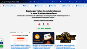 What Jimmytutoriales.com website looked like in 2021 (2 years ago)