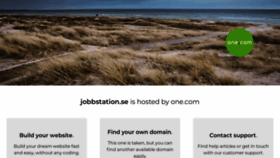 What Jobbstation.se website looked like in 2021 (2 years ago)
