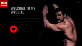 What Johnabraham.com website looked like in 2021 (2 years ago)