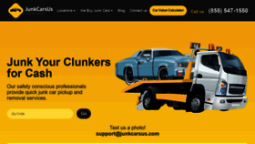 What Junkcarsus.com website looked like in 2021 (2 years ago)