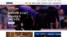 What Joma-sport.be website looked like in 2021 (2 years ago)