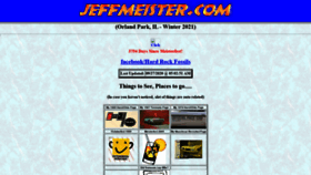 What Jeffmeister.com website looked like in 2021 (2 years ago)