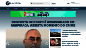 What Jaenoticia.com.br website looked like in 2021 (2 years ago)