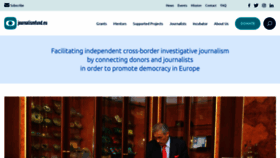 What Journalismfund.eu website looked like in 2022 (2 years ago)