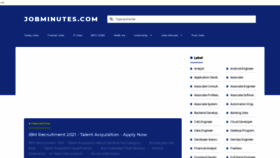 What Jobminutes.com website looked like in 2022 (2 years ago)