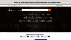 What Justparts.com website looked like in 2022 (2 years ago)