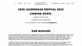 What Jazzreggaefest.com website looked like in 2022 (2 years ago)