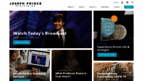 What Josephprince.org website looked like in 2022 (2 years ago)
