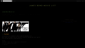 What James-bond-movie-list.blogspot.com website looked like in 2022 (2 years ago)