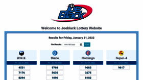 What Joeblack-lottery.com website looked like in 2022 (2 years ago)
