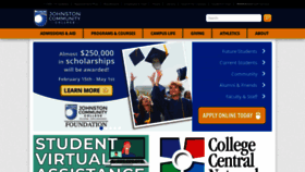 What Johnstoncc.edu website looked like in 2022 (2 years ago)