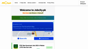 What Jobcity.pk website looked like in 2022 (2 years ago)