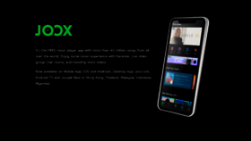 What Joox.com website looked like in 2022 (2 years ago)