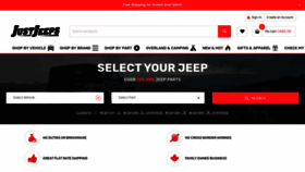 What Justjeeps.com website looked like in 2022 (2 years ago)