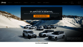 What Jeep.com website looked like in 2022 (2 years ago)