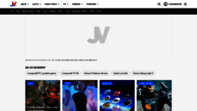 What Jeuxvideo.com website looked like in 2022 (2 years ago)