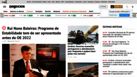 What Jornaldenegocios.pt website looked like in 2022 (2 years ago)