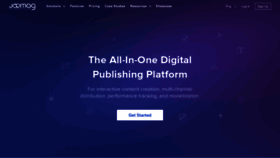 What Joomag.com website looked like in 2022 (3 years ago)