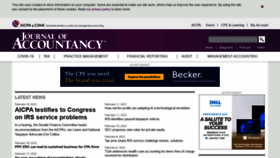 What Journalofaccountancy.com website looked like in 2022 (2 years ago)
