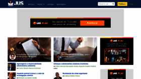 What Jus.com.br website looked like in 2022 (3 years ago)