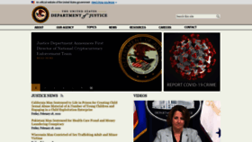 What Justice.gov website looked like in 2022 (2 years ago)