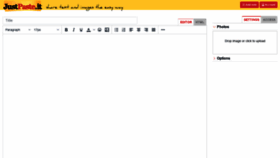 What Justpaste.it website looked like in 2022 (4 years ago)