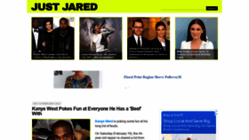 What Justjared.com website looked like in 2022 (2 years ago)