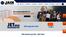 What Jainuniversity.ac.in website looked like in 2022 (2 years ago)