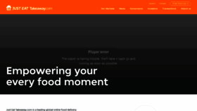 What Justeattakeaway.com website looked like in 2022 (2 years ago)