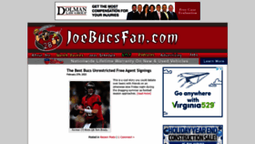 What Joebucsfan.com website looked like in 2022 (2 years ago)