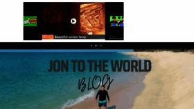 What Jontotheworld.com website looked like in 2022 (2 years ago)