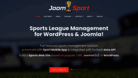 What Joomsport.com website looked like in 2022 (2 years ago)