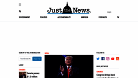 What Justthenews.com website looked like in 2022 (2 years ago)
