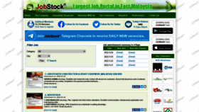 What Jobstock.com.my website looked like in 2022 (2 years ago)