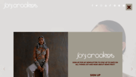 What Joycrookes.com website looked like in 2022 (2 years ago)