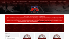 What Jeffcobaseball.com website looked like in 2022 (2 years ago)