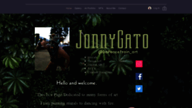 What Jonnygato.com website looked like in 2022 (2 years ago)