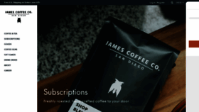 What Jamescoffeeco.com website looked like in 2022 (2 years ago)