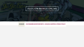 What Jojolionmanga.com website looked like in 2022 (2 years ago)