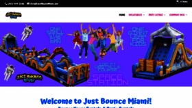 What Justbouncemiami.com website looked like in 2022 (2 years ago)